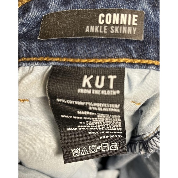 Kut From The Kloth Jeans Womens‎ 6 Connie Ankle Skinny Frayed Hem Denim - Picture 8 of 15